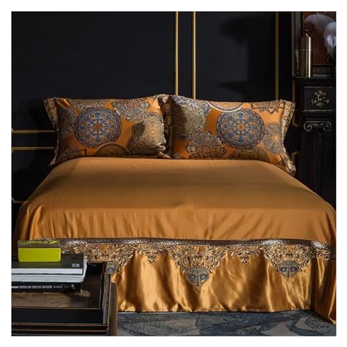 Parure de lit jacquard doré King Size pour des nuits douces - 6