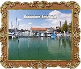romanshorn hafen restaurant Größe: 7 x 6 cm Romanshorn Kühlschrankmagnete, Motiv: Schweiz, Touristen-Souvenir, Kühlschrankdekoration, Magnet