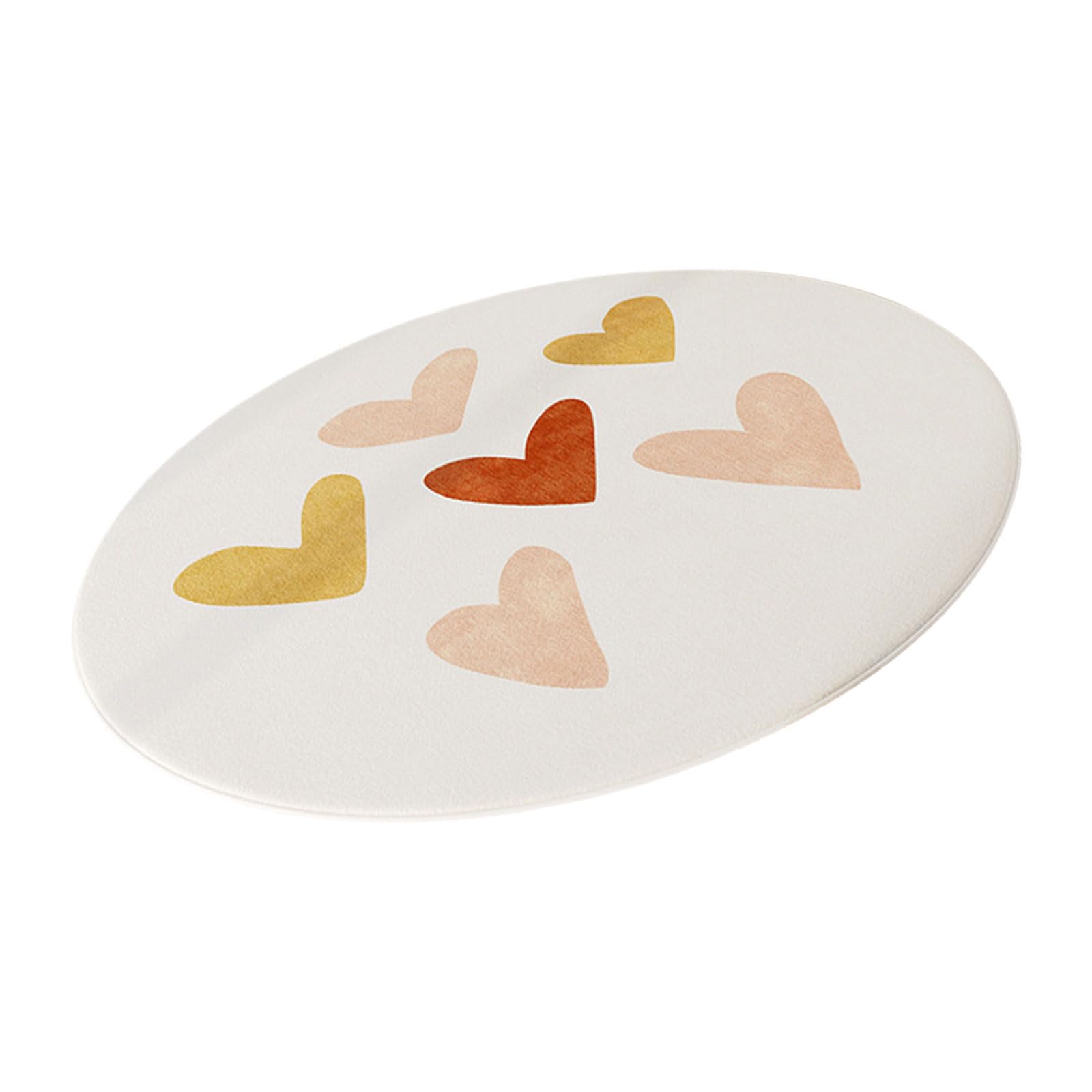 XuQiZZpp Round Carpet Bedroom Nonslip Bedside Area Carpet Soft Play Mats Comfortable Home Decoration