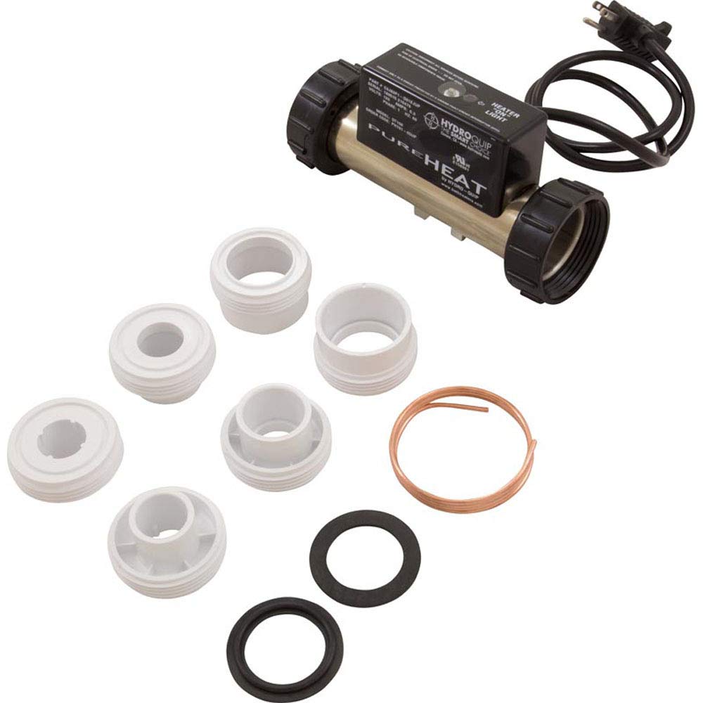 Amazon.com : Hydro Quip Pure Heat 1-1/2in. Universal in-Line Compact 650W  Whirlpool Bath Heater PH101-65UP : Patio, Lawn u0026 Garden