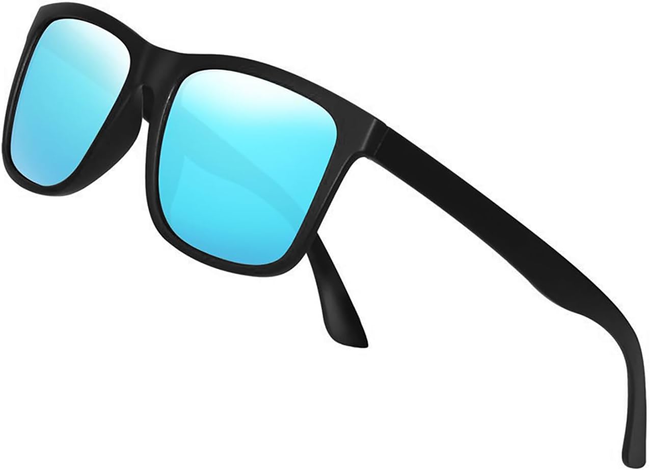 Polarized Sunglasses for Men TR90 Unbreakable Mens Sunglasses Driving Sun Glasses for Men/Women