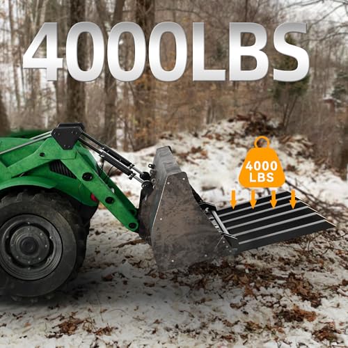 Image of YINTATECH 60 inch Clamp on Debris Forks 4000 lbs Loader Bucket Fork