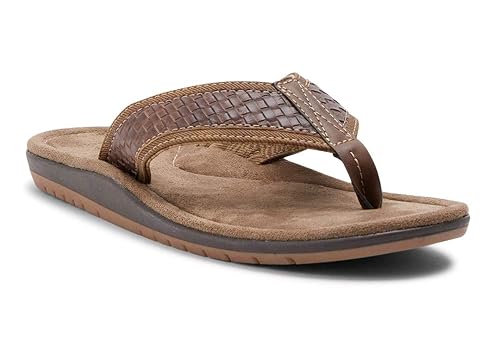 Buy George Clothing mens Flip Flop, Tan 