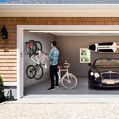 image for Ultrawall Bike Rack, Garage Bike Rack Wall Mount for 2 Bicycle and 1 H