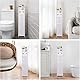 powerking Toilettenpapierhalter-Stand, Kleiner Badezimmer-Aufbewahrungsschrank mit Türen und Regalen, schlanker Aufbewahrungsschrank für Badezimmer-kleine Räume-Eckboden-Weiß