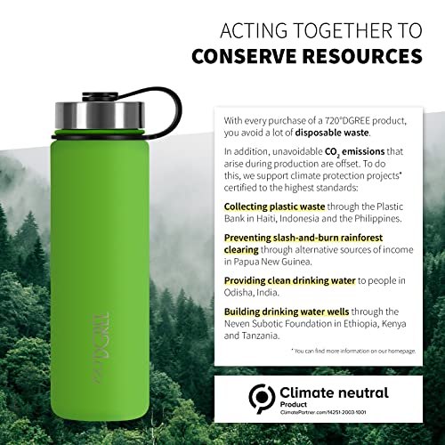 720°DGREE Vaccum Insulated Water Bottle “noLimit“, 1200ml, Leakproof, BPA-Free, Thermo Stainless Steel Flask - Image 4