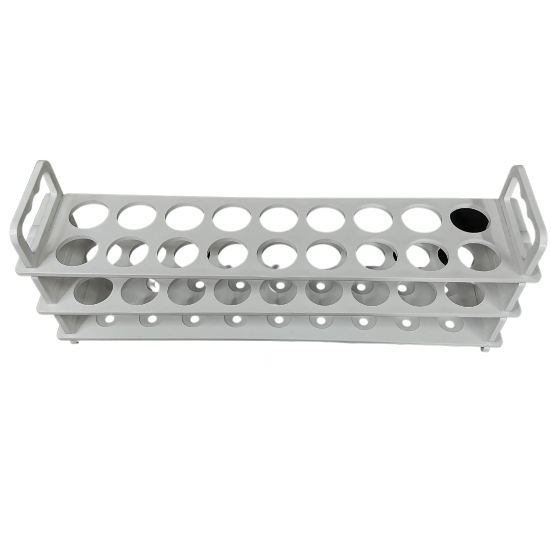 Test tube stand 3 TIER 20 mm X 20 Holes Polypropylene made Pack of 1 for chem Lab-picture-14