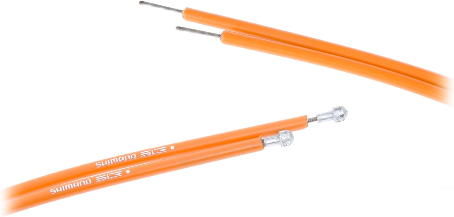 Shimano Dura-Ace Road brake cable set with PTFE coated inner wire, orange