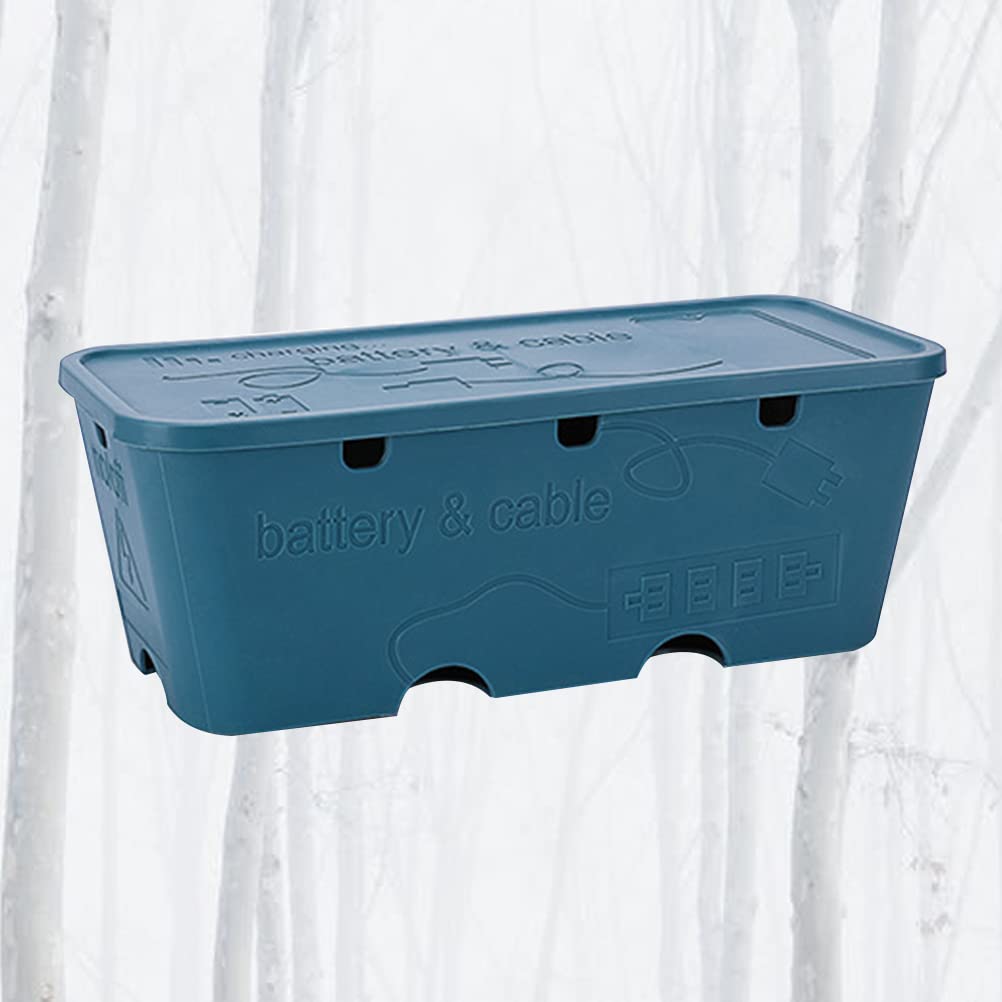 Organizador Cables Caja de gestión de cable de plástico Socket Manager Cable de almacenamiento Caja de almacenamiento alambrón Caja Hidden Power Strip Management Management Office Supplies Caja de Ges