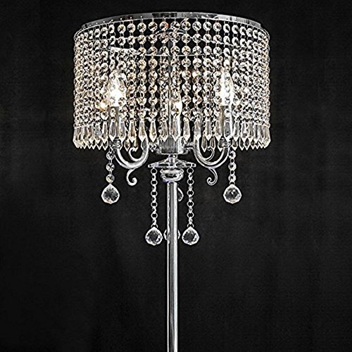 Preisvergleich Produktbild K9 Kristall-Stehlampe, moderne romantische Fernbedienung führte Bedside Study Wohnzimmer Schlafzimmer Boden Licht (ausgabe : Fernbedienungsschalter)