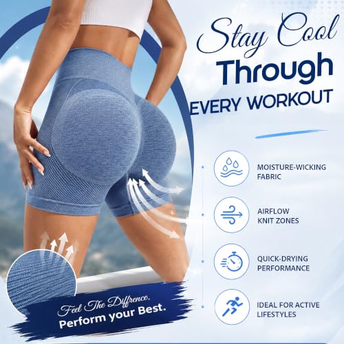 Image of Shoppy Villa Women's Yoga Shorts Spandex|Shapewear Shorts for Women |High Waisted Booty Scrunch Shorts| Workout Shorts for Women