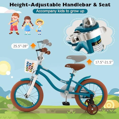 Image of BABY JOY Kids Bike, 12 14 16 18 20 Inch Boys Girls Bike w /Removable Basket