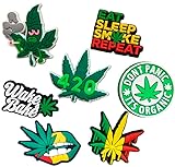 Vegan Shoe Charms Leaf 9PCS Green Leaves Shoes Charm PVC Pins Decorations Clog Bracelet Accessories Birthday Party Gifts Favors Supplies Holidays Winter Summer