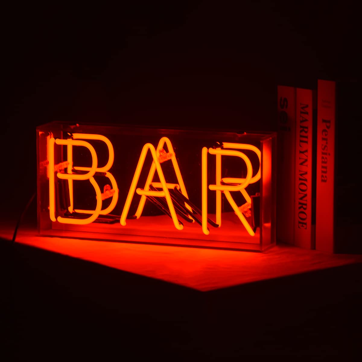店舗・ガレージに大型ネオンサイン BAR風インテリア Amazon.co.jp: ネオンサイン BAR バー ミラースタイルのアクリル