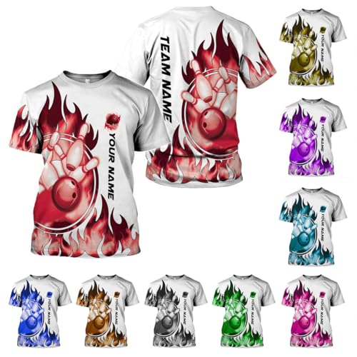 T-Shirt Homme Respirant Anti-Transpiration pour Maillot de Bowling et Gym