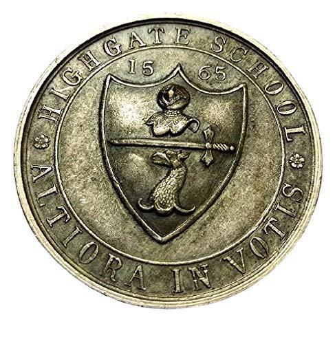 Aranyak Hobby® Great Britain 1976 Highgate School London Medal – ALTIORA in VOTIS Award | Vintage Collectible School Medal for History, Education & British Memorabilia Enthusiasts