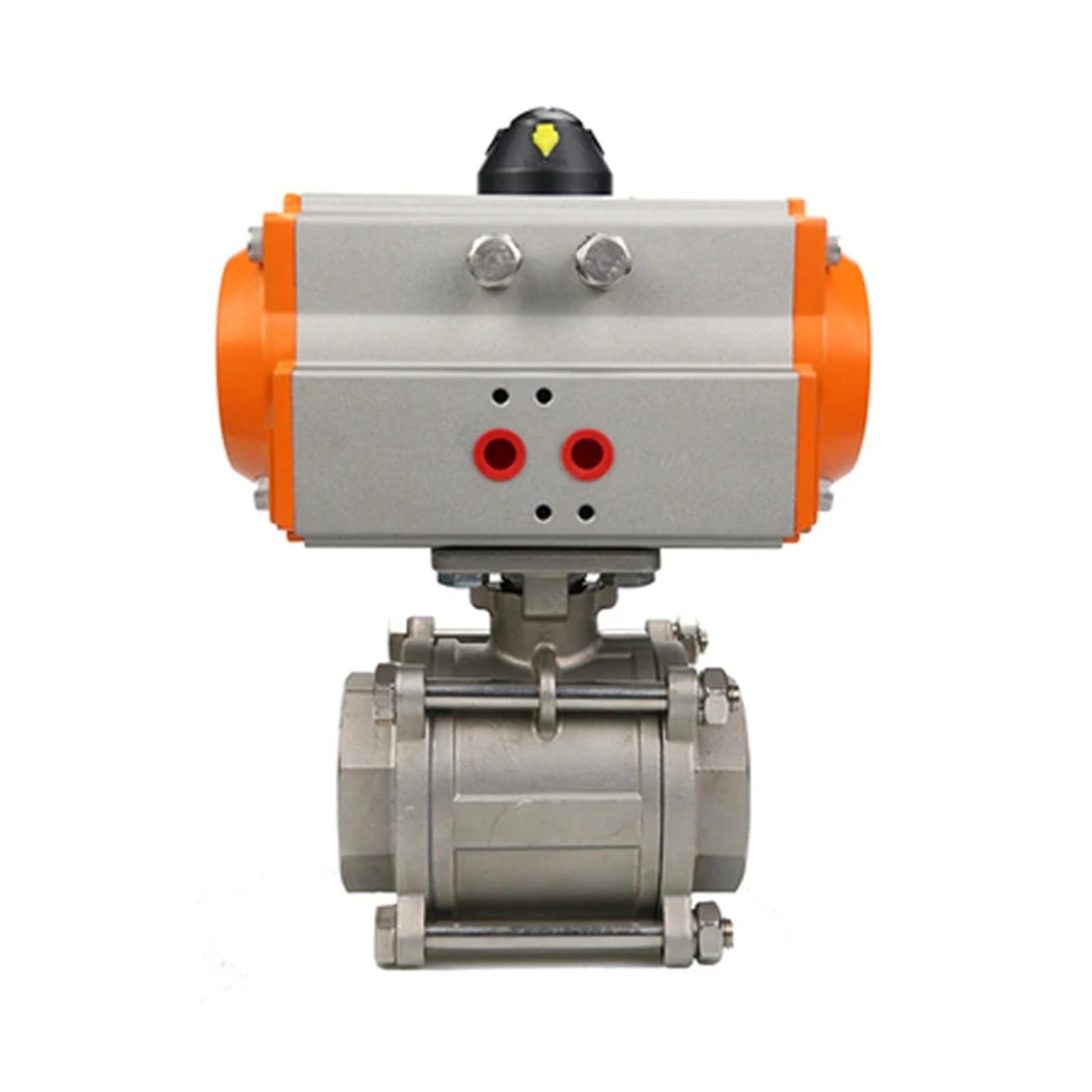 DN100 304 Stainless Steel High Platform Pneumatic Ball Valve 4 inch Ball Valve with Double Acting Cylinder