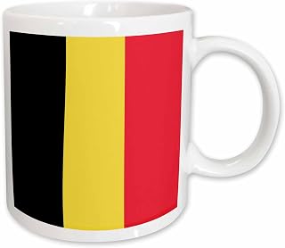 3dRose Flag of Belgium - Belgian vertical black yellow red stripes - European country national world flags 11oz Mug