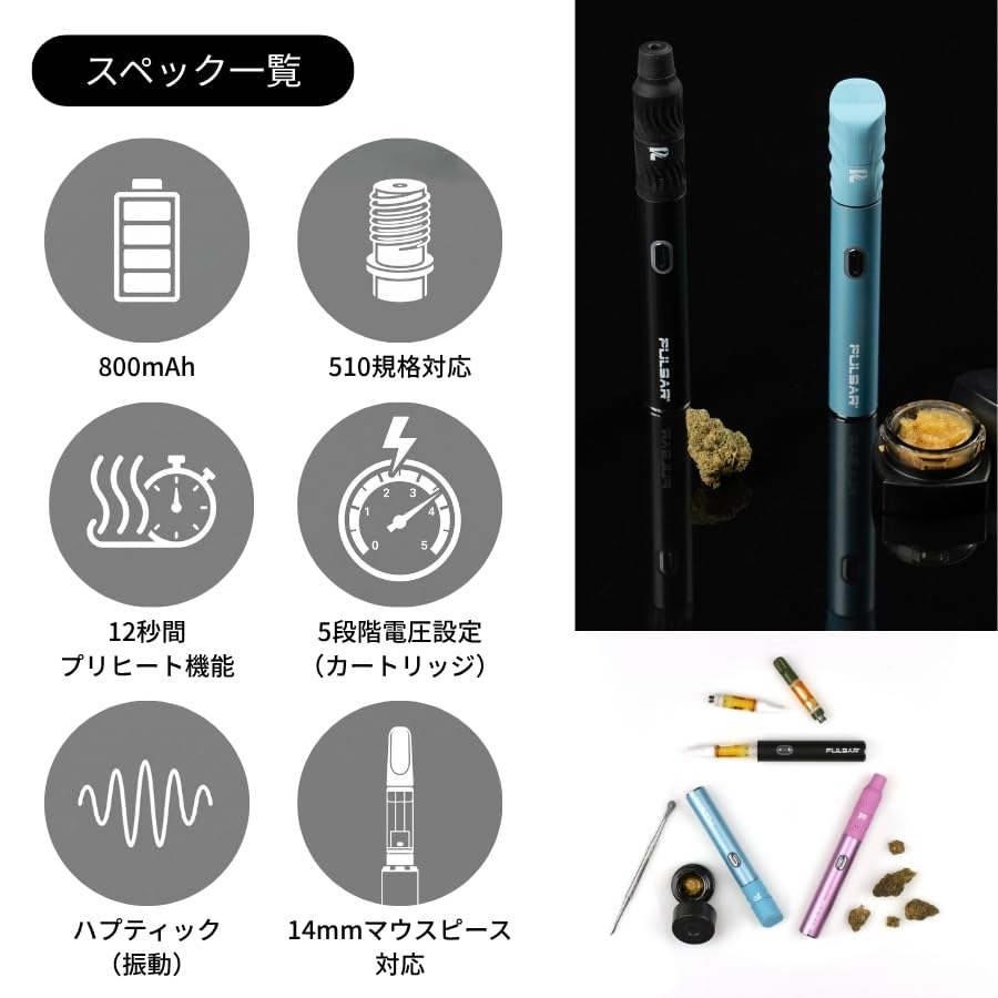 Amazon | Pulsar 510 Delta 3-in-1 Vaporizer Kit ヴェポライザー