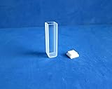 2pcs Standard Quartz Cuvette - 10mm Inside Width Quartz Cell for Lab Analysis and Spectroscopy