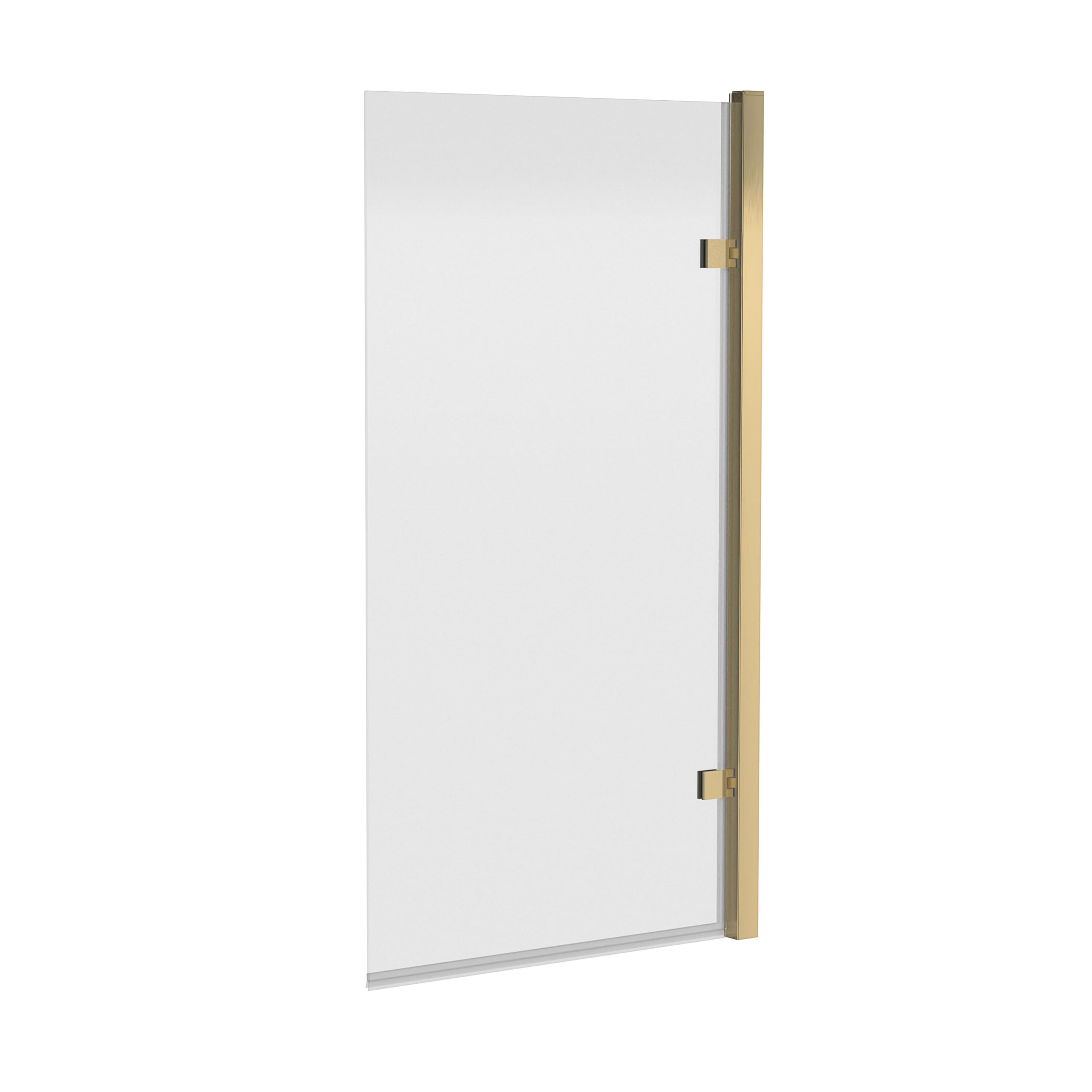 Balterley Shower Bath Screen - 8mm Toughened Safety Glass - Brushed Brass