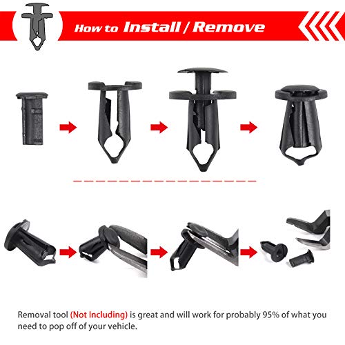 Image of OTUAYAUTO 35PCS Universal Under Cover Engine Splash Shield Bolts