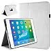Produktbild doupi Deluxe Schutzhülle für iPad Mini 4 / iPad Mini 5, Smart Case Sleep/Wake Funktion 360 Grad drehbar Schutz Hülle Ständer Cover Tasche, weiß