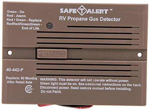 MTI Industries 40-442-P-BR Safe T Alert 40 Series Professional Propane/LP Gas Alarm - Flush Mount, Brown