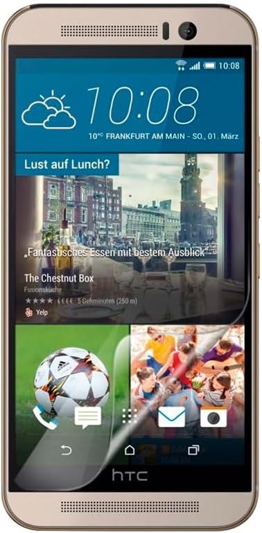 HTC M9 Plus HD Film Screen Protector,Easy and quick bubble-free installation,(NOT A TEMPERED GLASS)