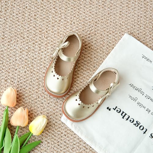 Image of Flaryzone Toddler Little Girl Mary Jane School Uniform Oxfords Flat Dress Shoes