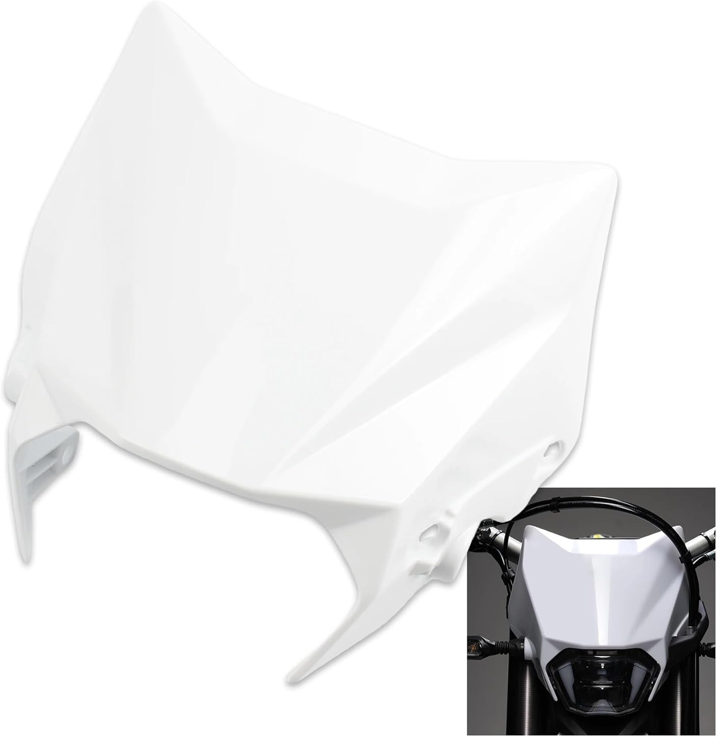 For SURRON Ultra Bee Accessories Parts Motorcycle Head Lamp Case Headlight White Cover Lamps Shade Enduro