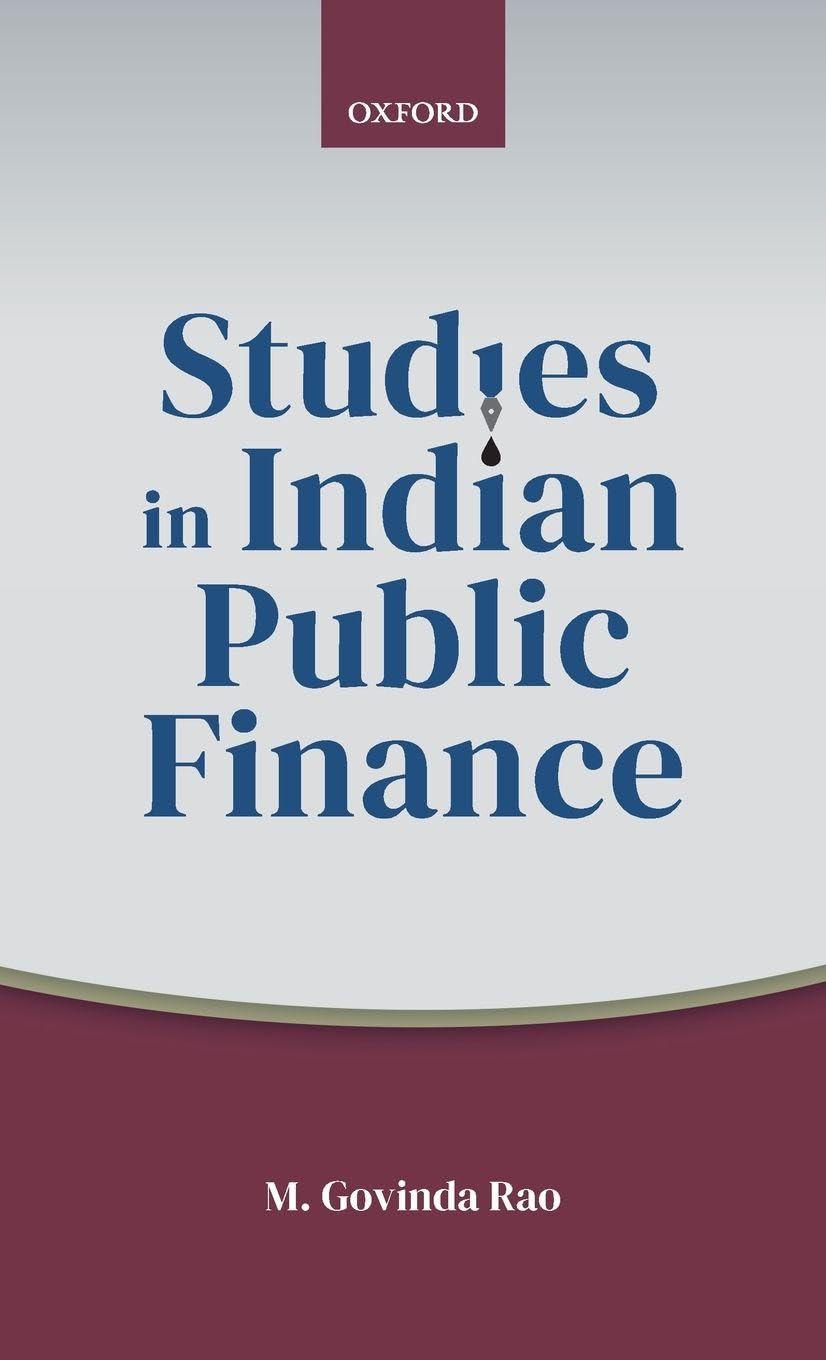 Studies in Indian Public Finance Studies in Indian Public Finance