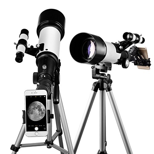 Telescope 70400 Refractor Scope for Kids and Beginners-70mm Aperture and 400mm Focal Length-Come with a Smartphone Mount - Thumbnail 2