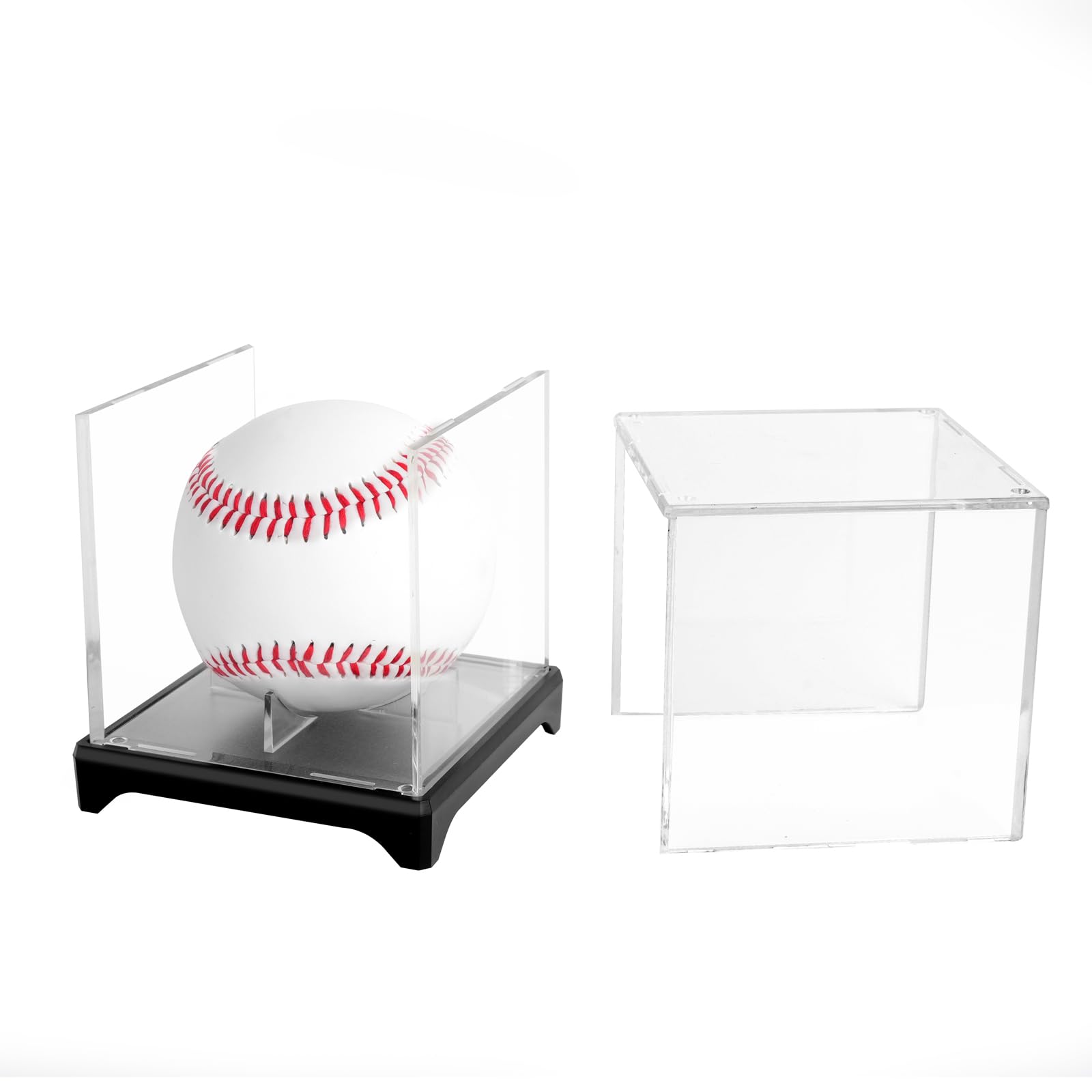 Présentoir de baseball en acrylique, boîte de baseball en acrylique, étui transparent pour ranger des souvenirs, protection contre les UV et la poussière