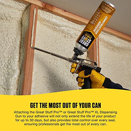 Image of Great Stuff PRO Construction Adhesive | Gun-Applied Polyurethane Adhesive, 26.5 oz. - (12 Pack)