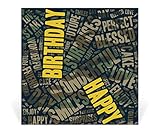 Tarjeta de felicitación de cumpleaños cuadrada (WONDERFUL MIMETIC)
