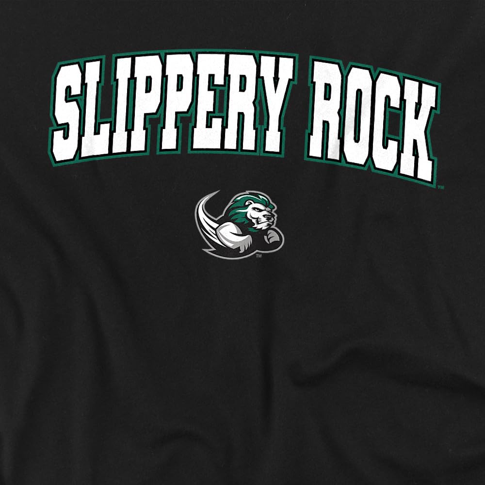 LOGOVISION Slippery Rock University Arch Logo Secondary Unisex Infant Snap Suit for Baby, Black, Small