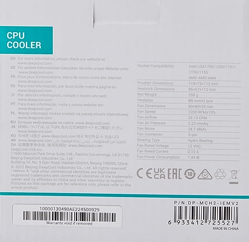 Cooler Amd/Intel Ice Edge Mini Fs V2. 0 Super Silent Deepcool, Deepcool, Super Silent Ice Edge Mini