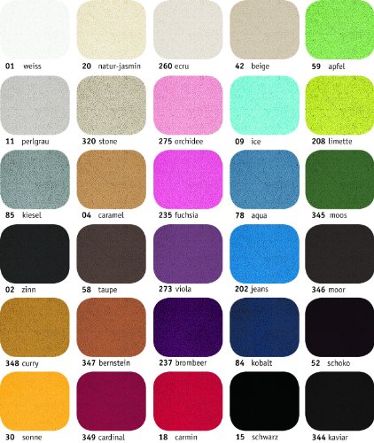 RHOMTUFT Badteppich Pur schwarz - 15 70x130 cm – Bild 3