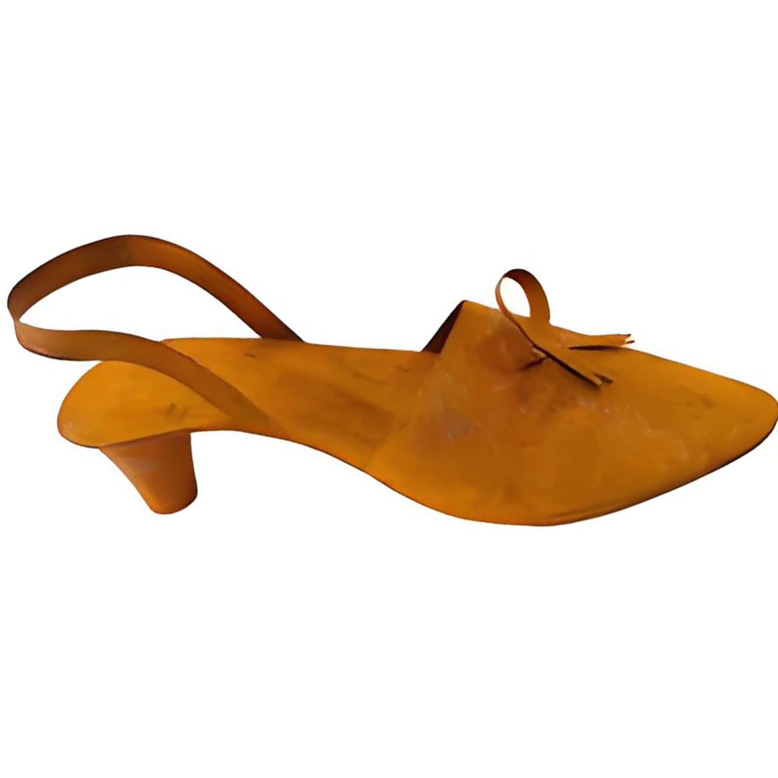 Kaeltsyn High Heel Shaped Planter for Yard Porch Decor in Antique Iron Finish Outdoor Garden Art