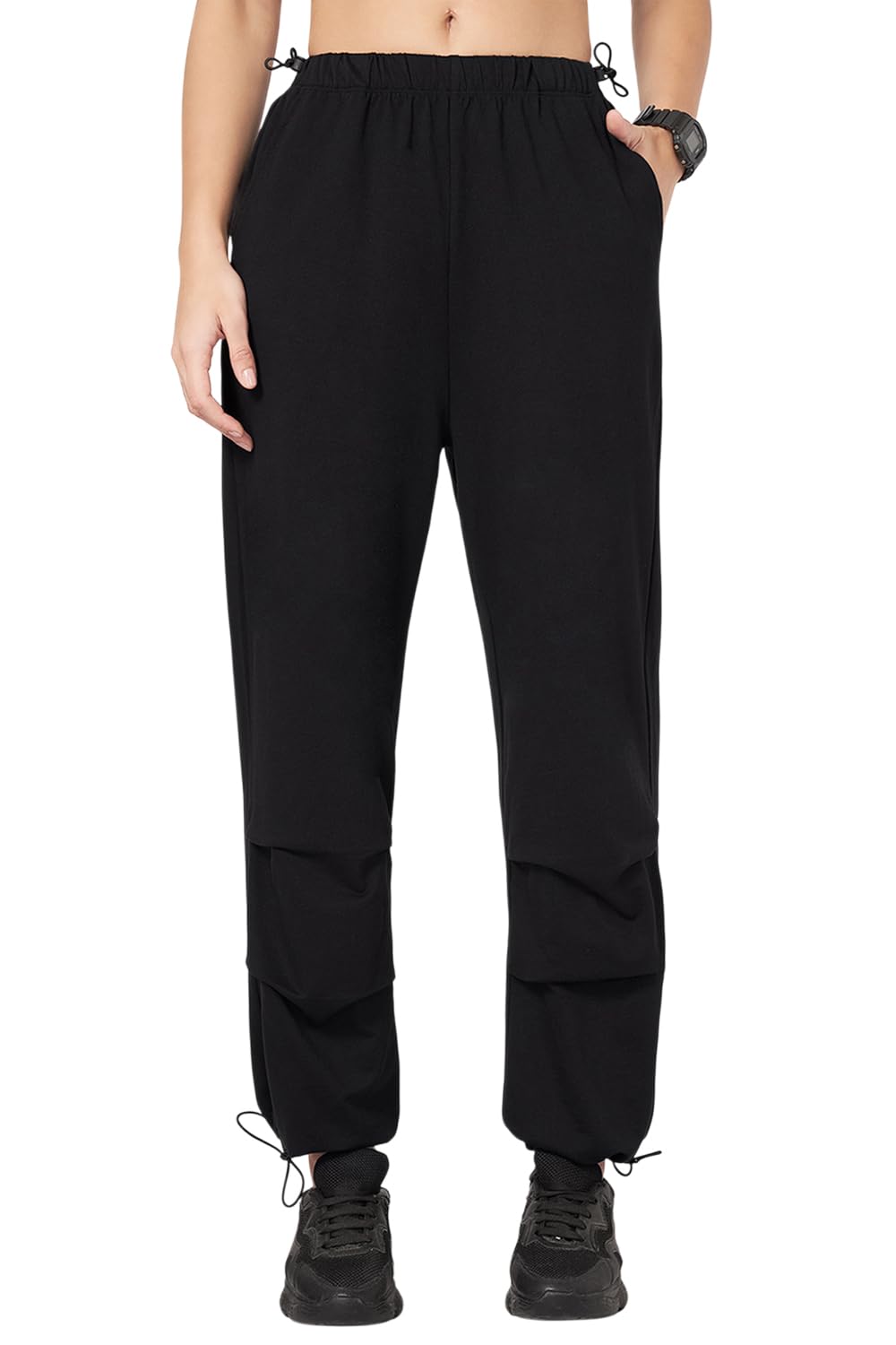 ajile by pantaloons Women's Mid Rise Comfort Fit Joggers-picture-26