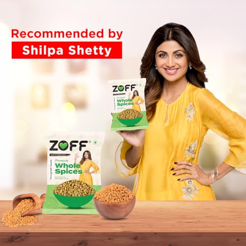 Image of Zoff Premium Fenugreek Seeds (Methi Dana) - 100% Natural & Unpolished - 500g Each | Pack of 6