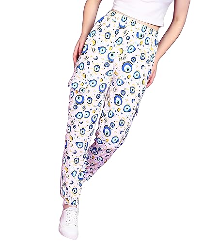 Image of POPWINGS Casual Printed Joggers for Women || Stylish Western Women Joggers for Summer || Pull-On Women Joggers Pants || Women Joggers for Summer