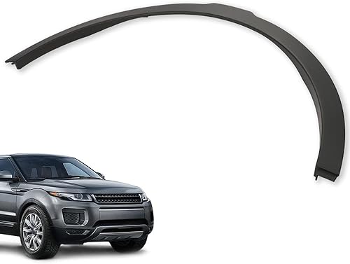 Miniatura 9 de G-PLUS Guardabarros compatibles con Land Rover Range Rover Evoque 2012-2017, moldura de arco de guardabarros de rueda, color negro, parte delantera