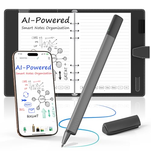 NEWYES Syncpen 4.0 - Set de bolígrafo digital y pizarra digital con Bluetooth,...