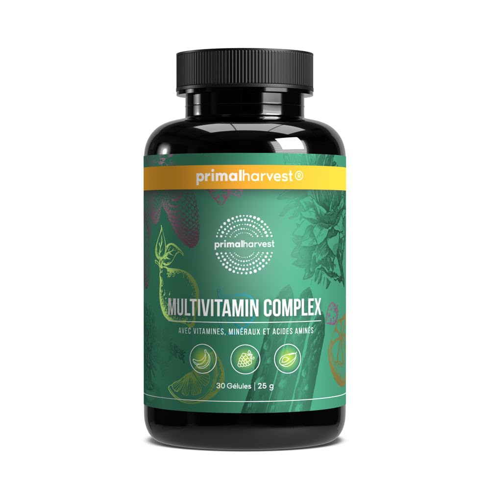 Primal Multivitamin - complément alimentaire quotidien, sans gluten, végé Sans s