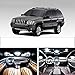 12 pièces LED Ampoule Auto intérieur Voiture dôme lumière Lampe Accessoires lumière, pour 1998-2004 Jeep Grand Cherokee WJ