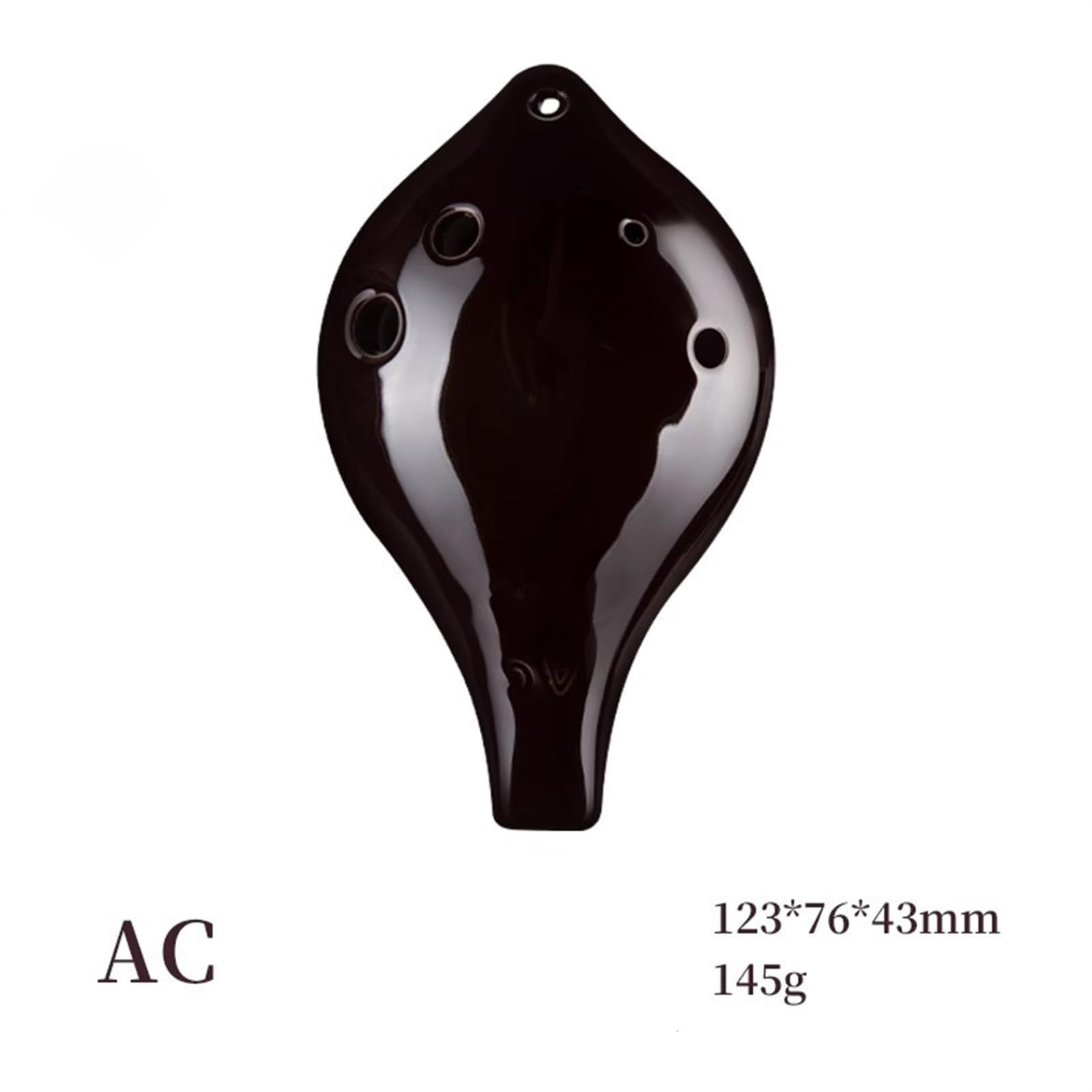 Okarina Ocarina 6-Loch Geräuchert Anfänger Alto Ac Key Professionelles Sechs-Loch-Musikinstrument Keramik(AC)