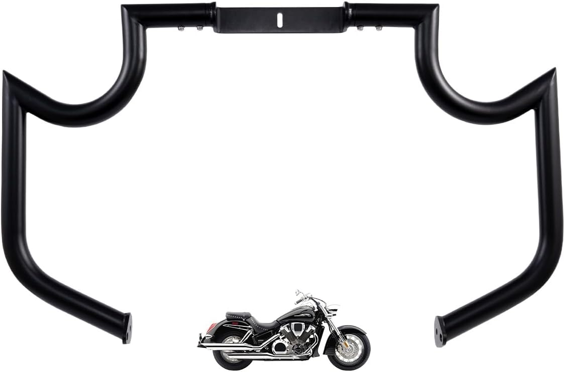 1.5" Crash Bar Engine Guard Highway Freeway Bar for Honda VTX1800 VT1800C VTX1800F 2002-2008 (Silver)