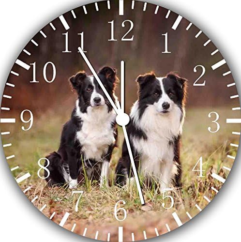 Border Collie Frameless Borderless Wall Clock F42 Nice for Gift or Room ...